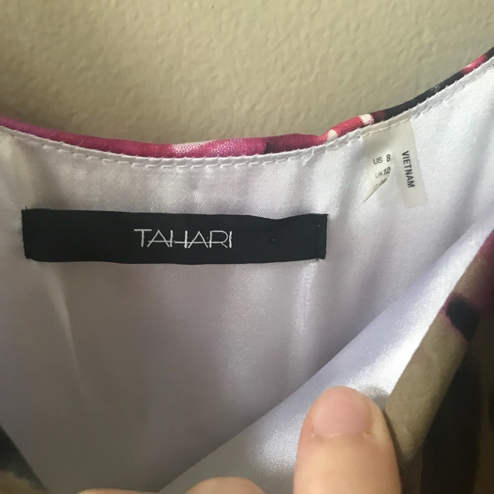 Tahari multicolored floral sleeveless dress - Picture 5 of 7